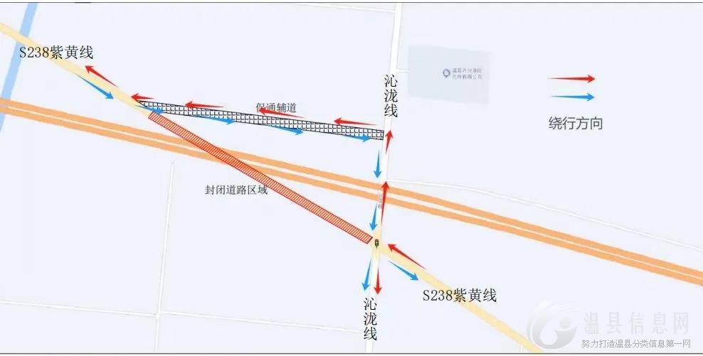出行请注意！沿黄高速温县段占道施工→